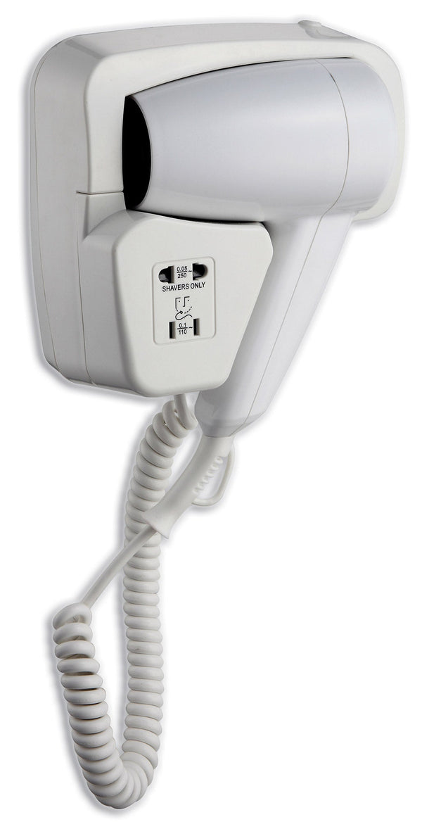 acquista Asciugacapelli Phon a Pistola da Cassetto 1200W Vama Viento Shaver Bianco