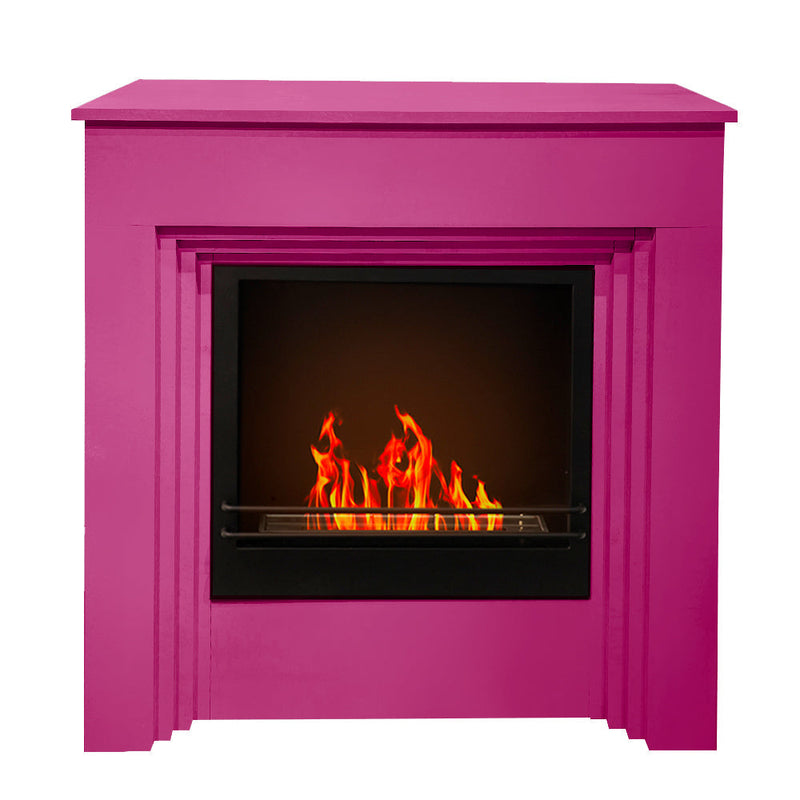 Camino a Bioetanolo da Pavimento 96x35xH96 cm Bellini Fucsia