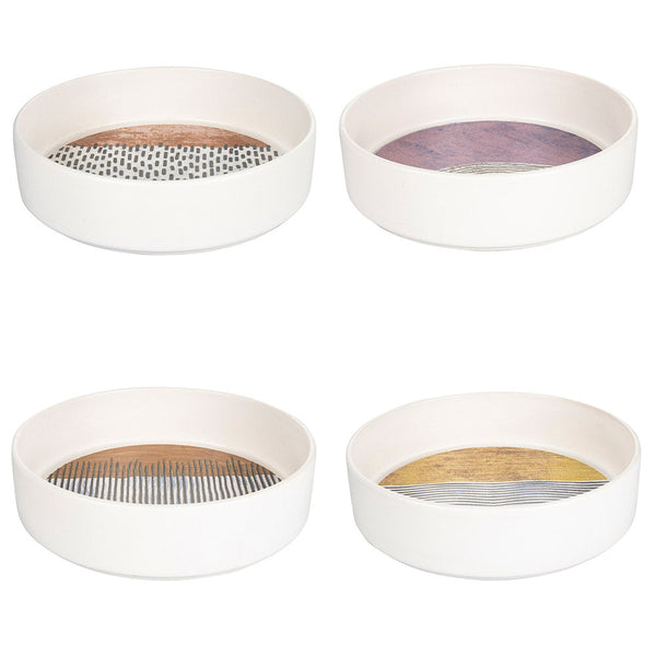 acquista Set 4 Piatti Fondi Ø21x6 cm  in Ceramica VdE Tivoli 1996 Switch