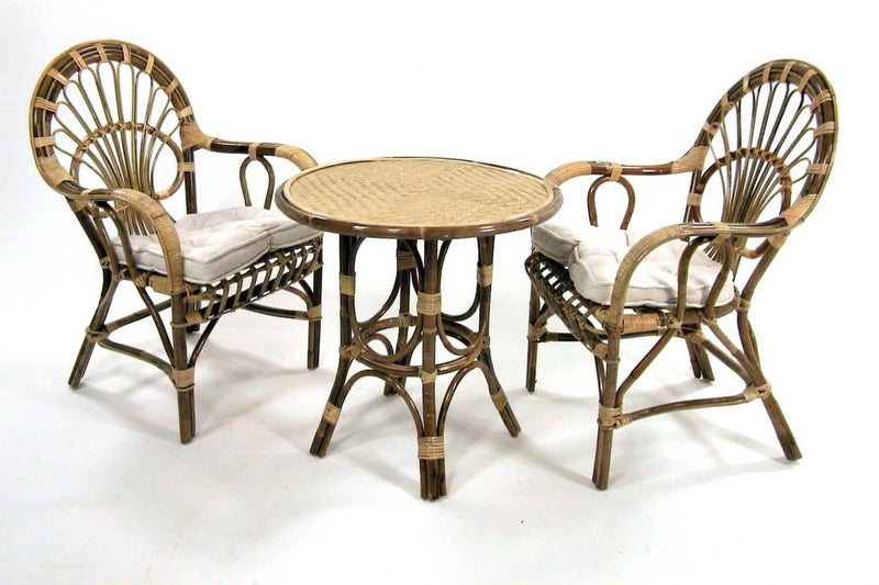 Poltrona da Giardino in Rattan con Cuscino 62x65H44/62/90cm Sole