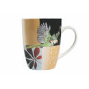 Set 6 Tazzine da Caffè Ø6x7 cm in Bone China VdE Tivoli 1996 Parrot Groove