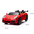 Macchina Elettrica per Bambini Licenza Ruf Big 24V Rosso  