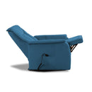 Poltrona Alzapersona Elettrica 2 Motori 82x108x84 cm Baila in Microfibra Dispositivo Medico 1 Celeste