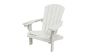Sedia da Giardino Keter Alpine Adirondack 80x93x93 cm con porta bicchiere Bianco 