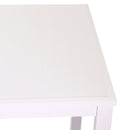 Set da Giardino Tavolo e 4 Sgabelli in Alluminio Boston Bianco