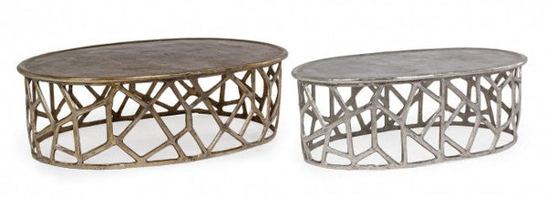 sconto Set 2 Tavolini Ovali Zahid