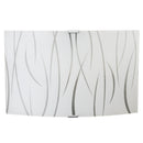 Applique 1xE27 Montatura Argento Vetro Lastra Bianco E-Energy Simone
