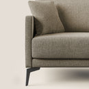 Divano 3 Posti 180x94x90 cm in Tessuto Marrone