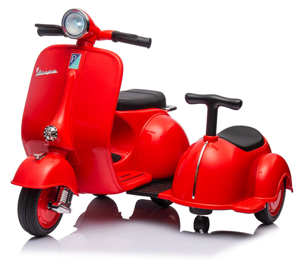 Piaggio Vespa con Sidecar Small Elettrica 6V per Bambini Rossa online