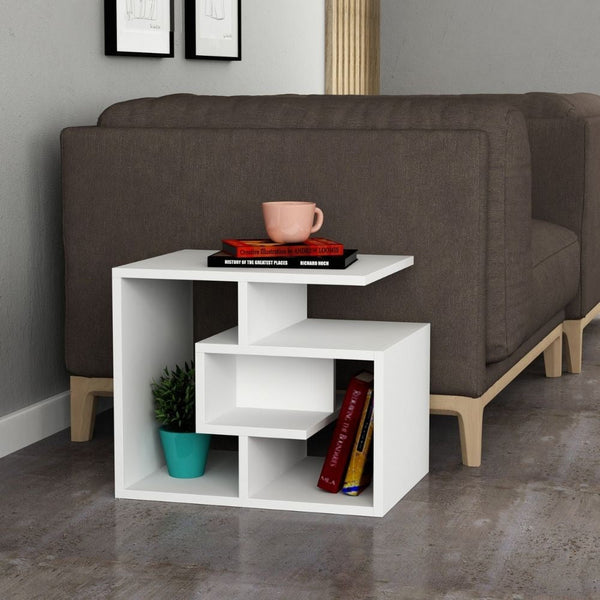 acquista Tavolino da salotto 54x40x45 cm Labirent bianco