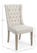 Set 2 Sedie 51x63x104h cm Columbia Beige 