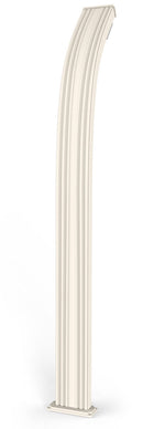 Doccia Solare da Esterno Giardino 25L Miscelatore Arkema Spring Fascia Inox Bianco Crema