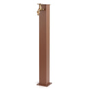 Fontana da Giardino 20x12x85 cm in Alluminio e Acciaio Wick Ruggine