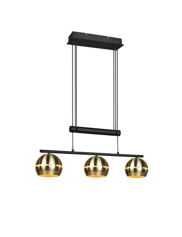 acquista Lampada a Sospensione da Interno E14 in Metallo Ottone Satinato