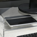 Supporto Monitor PC 24” Max 2 Ripiani 50,8x19x12 cm in Acrilico Trasparente