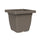 Vaso Quadrato Indoor e Outdoor Tera Nazca Sand 32x32 cm in Plastica Riciclata Sabbia