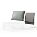 Kit Schienale Keter Elements 60x17x57 cm Effetto Vimini Ashwood e Cappuccino      