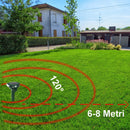 Repellente Elettrico ad Ultrasuoni con Pannello Solare per talpe e animali Verde