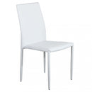 Sedia Cammie 41x50x91 h cm in Similpelle Bianco