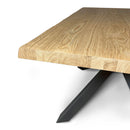 Tavolo Allungabile 140/240x90 cm Versalux Rovere Scortecciato Gambe Antracite      