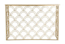 Console Arc 120x40x80,5 cm in Ferro MDF e Vetro Oro e Multicolor