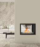 Camino a Bioetanolo da Incasso Bifrontale 84x40x56,4 cm 4,11kW Nero