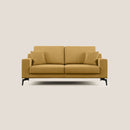 Divano 2 Posti 166x95x91 cm in Tessuto Giallo