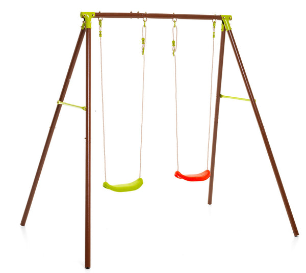 prezzo Altalena da Giardino 2 Posti 217x155x195 cm in Acciaio