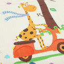 Tappeto Gioco per Bambini 0-3 Anni 200x150x1,5 cm a Tema Foresta Pieghevole e Reversibile in XPE Multicolore      