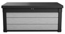Baule Cassapanca da Esterno 122,9x62,1x54,5 cm in Resina Effetto Legno Keter Denali Grigio