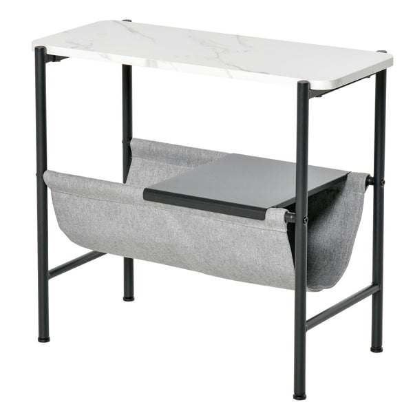 Tavolino 60x28x53 cm con Mensola Rimovibile Bianca online