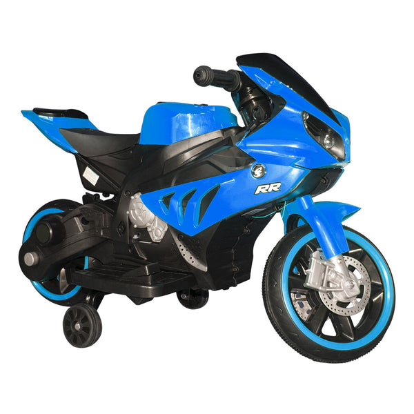 sconto Moto Elettrica Arrow per Bambini 6V con Luci e Suoni Celeste