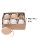 Set 6 Uova Vere 6 Pz H 6 cm