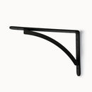 Coppia di Staffe Supporto per Lavello a Muro 36x24 cm in Ferro Verniciato Nero