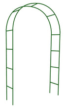 Arco per Piante Rampicanti da Giardino 140x37x220 cm in Acciaio  Verde