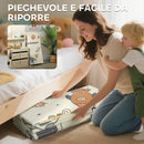 Tappeto Morbido per Bambini 196x176x1,5 cm Superficie Impermeabile in XPE a Tema Spazio   