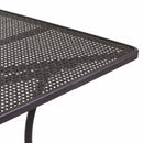 Tavolo da Giardino Rettangolare in Acciaio Ivrea Noce