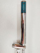 Doccia Solare da Giardino 23L Miscelatore e Doccetta Mobile Arkema Happy Go Grigio Antracite