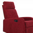 Poltrona Relax Manuale Reclinabile in Tessuto Bordeaux