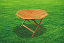 Tavolo da Giardino Ottagonale 102x102 cm in Legno di Acacia Soriani Bali