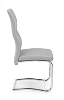 Set 4 Sedie 44x58x104h cm Thelma Grigio Chiaro 