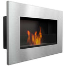 Camino a Bioetanolo da Parete 60x40 cm Flig Huston Saty Con Vetro