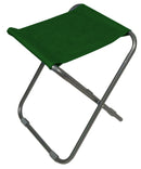 Sgabello Pieghevole da Campeggio 32x32x40 cm in Metallo e Poliestere Verde