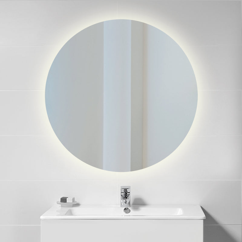 Specchio da Bagno Cassiopea con Illuminazione Led Imballo 1 Pezzo Alluminio e Vetro Emuca