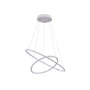 Lampada pendente Modern in Metallo Nola Bianco