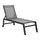 Lettino Prendisole da Giardino 169x65x102 cm  UV Nero e Grigio