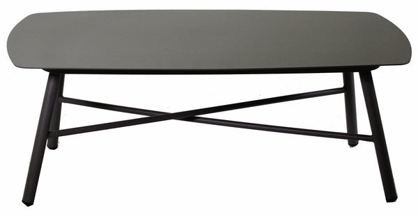 sconto Set da Giardino Divano 2 Poltrone e Tavolino in Alluminio Riverside Tortora