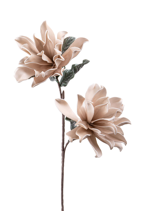 sconto Set 2 Fiori di Dalia Composta da 2 Fiori Artificiali Altezza 94 cm Grigio