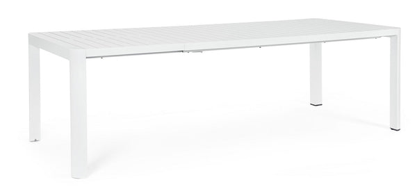 acquista Tavolo Allungabile da Giardino 100x180/240x77.5 cm in Alluminio Kiplin Bianco