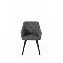 Set 4 Sedie 60x55xH79 cm in Tessuto Elsa Grigio